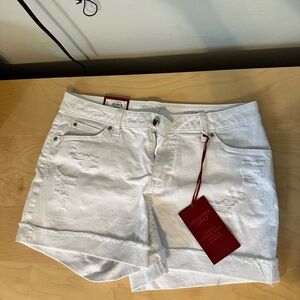 Jennifer Lopez Women's White Denim Shorts size 10